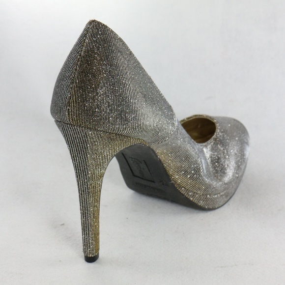 fioni silver heels